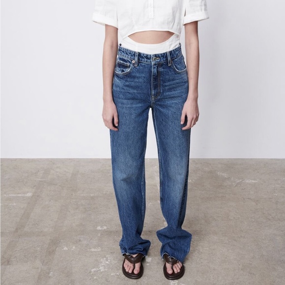 Zara Jeans Zara Full Length Wide Leg Jeans Poshmark